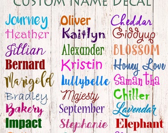 Custom Decal, Name Decal, Name Sticker, Custom Name Decal, Yeti Decal, Car Decal, Custom Sticker, Waterproof Name Label