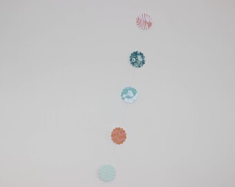 Multicolored Pastel 8' Garland