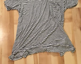 Black and White Striped T-Shirt