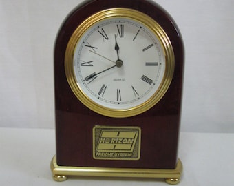 80s Commemorative Clock - Horizon Freight System - Award Clock Trucking Company Well Made Clock - See Details - Truck Driver