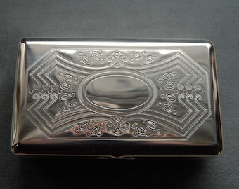 Sterling Silver Box, Tobacco Tin, Stash Box, Jewel Box, Handy Pocket Container, Brand-new Made in Germany by Hansaware 107/SS