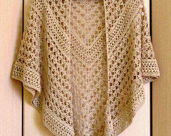 Crochet Shawl Pattern - Rings Of Lace Shawl Written Pattern - Triangulare Shawl Pattern - DIY Wrap Shawl - Crochet Graph Pattern ItWasYarn