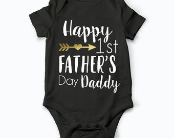 First Father's Day Gift, 1st Fathers Day Shirt, Baby Bodysuit Girls Bodysuit, Boys bodysuit, Father's Day New Dad Gift, Baby Shower Gift #F1