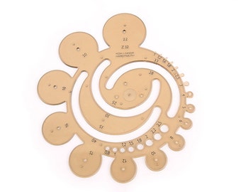 Round style template. 1 in 1Ruler, Circle Ruler tool,use drawing tools,Leather craft tools MLT-P0000BSE