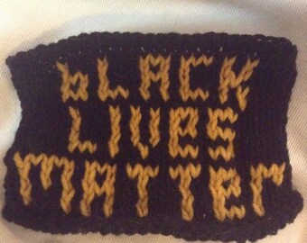 Black Lives Matter Patch - BLM - Knit Patch for Backpack, Jacket