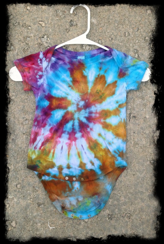 Items similar to Tiedye Onesie24m Spiral on Etsy