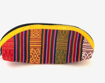 Bhutanese handmade pencil & makeup pouch