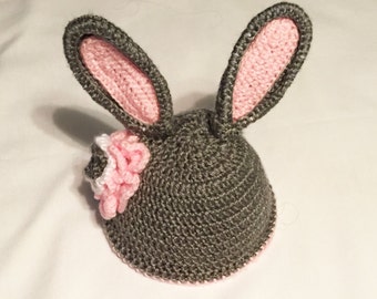 Crochet Bunny Hat and Diaper Cover
