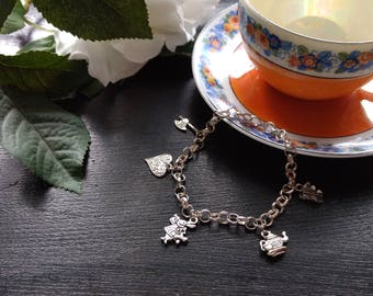 Alice in Wonderland Charm Bracelet