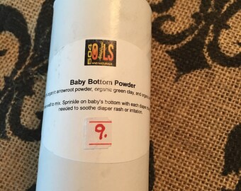 Organic baby bottom powder