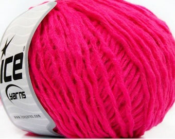ICE UGUR FUCHSIA 50G FINGERING YARN 4 / / 40