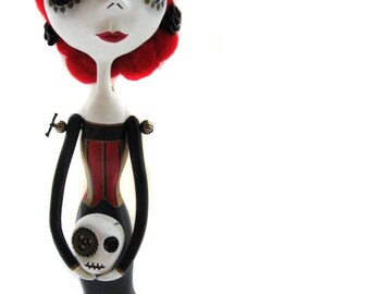 Steampunk Art Doll - Victorian Doll - Day of the Dead Doll - Made to Order