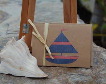 Set of 6 Sailboat notecards