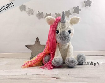 unicorn crochet pattern, crochet unicorn, amigurumi, unicorn doll, unicorn toy