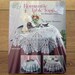 vintage 1993 Linda Mershon thread crochet patterns romantic table cloths toppers
