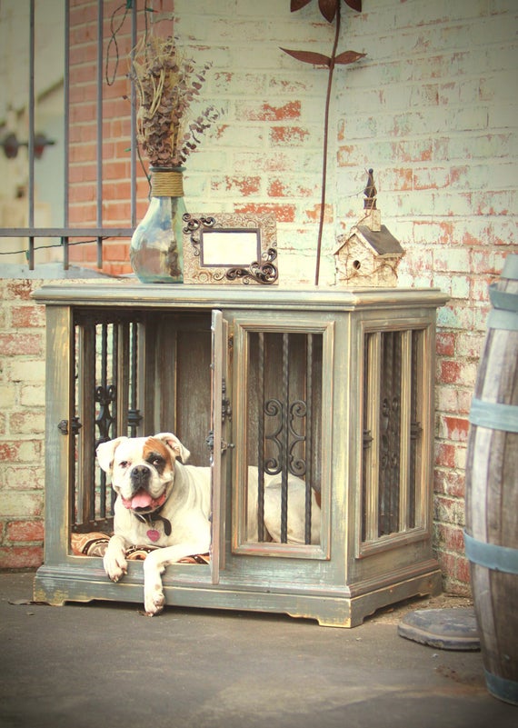 Large Single Indoor Custom Wood Dog Kennel/Crate