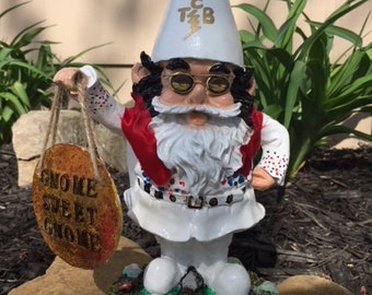Elvis Inspired Garden Gnome; 11 inch high the King of Rock 'n Roll Yard Ornament, The King Outdoor Garden Statue, Elvis Fan Lawn Decor