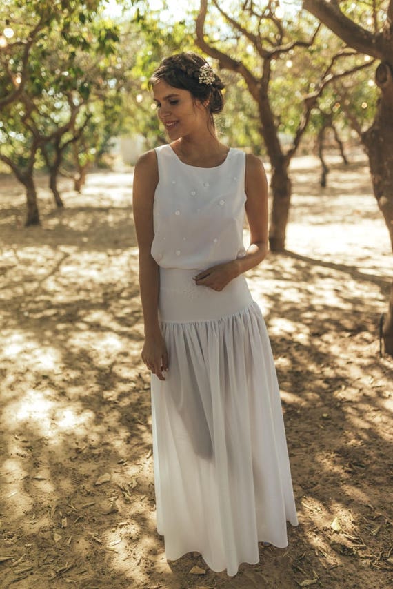 Mexican wedding dress Mexican style wedding dress White