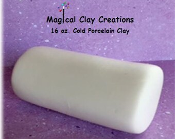 Cold Porcelain Clay, (2) 16 oz each, white