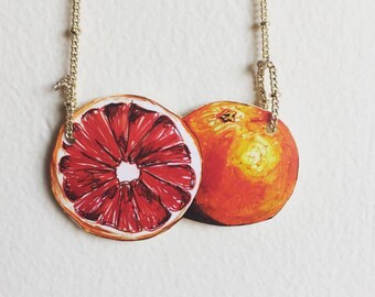Grapefruit Necklace