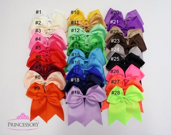 Cheer Bows - Big Cheer Bows - Cheap Cheer Bow - cheerleading bows - cheerbow - red cheer bow - hair bows - cheer bow cheap - 7"