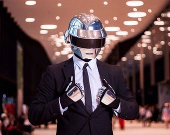 Sale!! Complete Daft Punk Thomas Look Helmet + Gloves *FAN-MADE REPLICA*