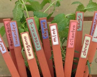 Herb Marker, Custom Herb Marker, Handmade, Herbs, Unique, Herb Stakes, Plant Markers, Garden Markers, Herb Garden Markers, Plant Markers