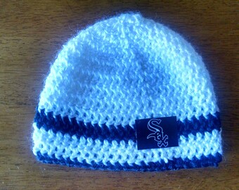 Crocheted Chicago White Sox Hat