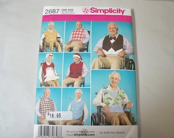 New Simplicity Adult Clothing Protector Pattern, 2687 (Free US Shipping)
