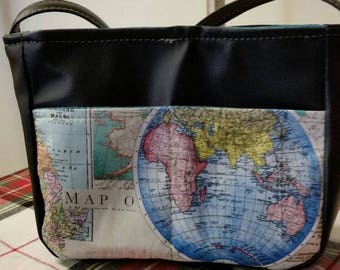 Bailey Map Purse of the world