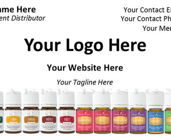 Customizable Business Card for Essential Oils Consultant 3 - DIGITAL FILE