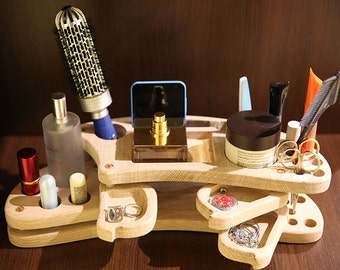 wood organizer, cosmetic box, cosmetic organizer, makeup storage, lipstick organizer, cosmetic case, make up organizer, makeup organizer