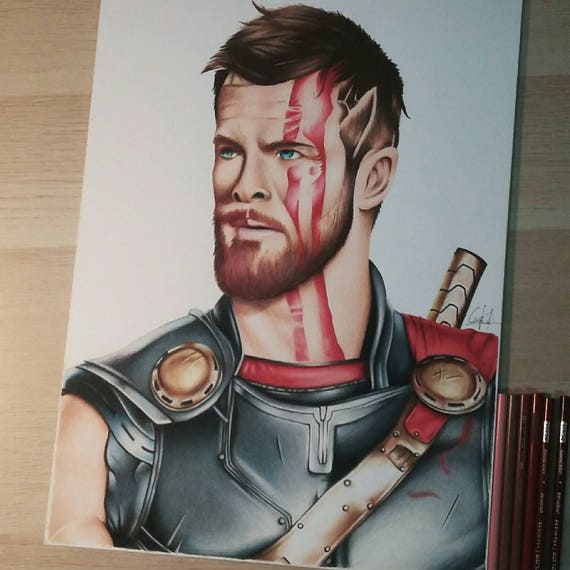 Drawing of Thor: Ragnarok