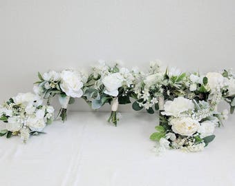 Bridesmaid Bouquet, Wedding Bouquet, Silk Flower Bouquet, Wedding Flowers, Bouquet, Flower Bouquet