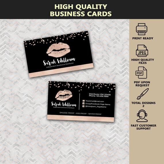 senegence business cards