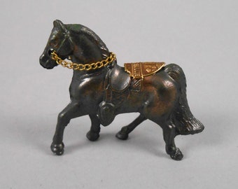Cast Metal Horse with Saddle Souvenir of Gettysburg PA