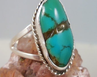 Turquoise Native American Sterling Silver Ring
