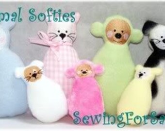 Digital Download Softies Embroidery Machine Designs for the 4x4 and 5x7 hoop