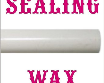 White glue gun wax sticks to make your own seals - 5 sticks of faux sealing wax