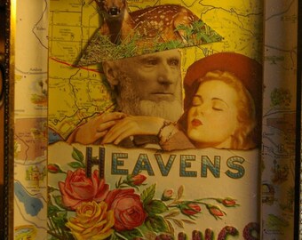 Framed Collage "Ellias Boudinot The King of Mapping"