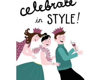 Celebrate In Style Congratulations / Birthday Card