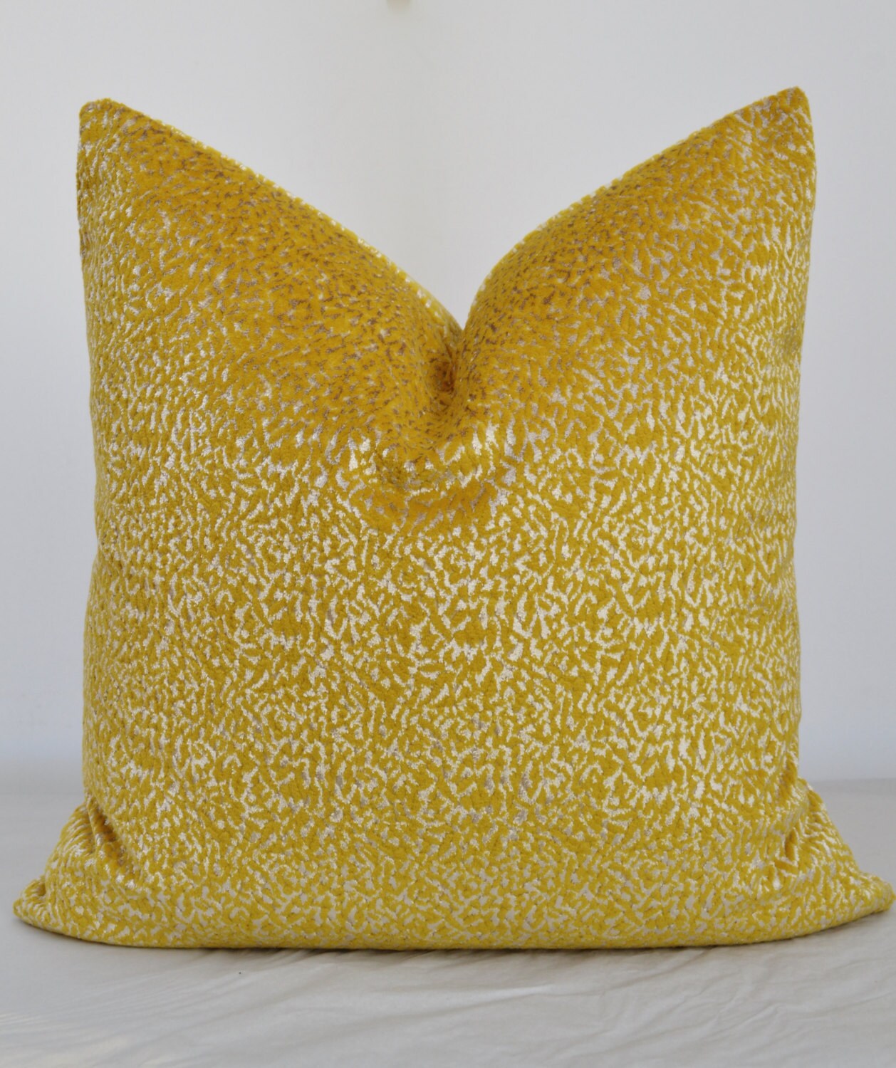 Mustard Velvet Pillow Cover Mustard Pillow CoverPatterned