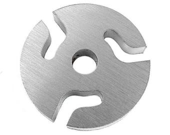 Patterned Stainless Brushed Steel 45 Adapter