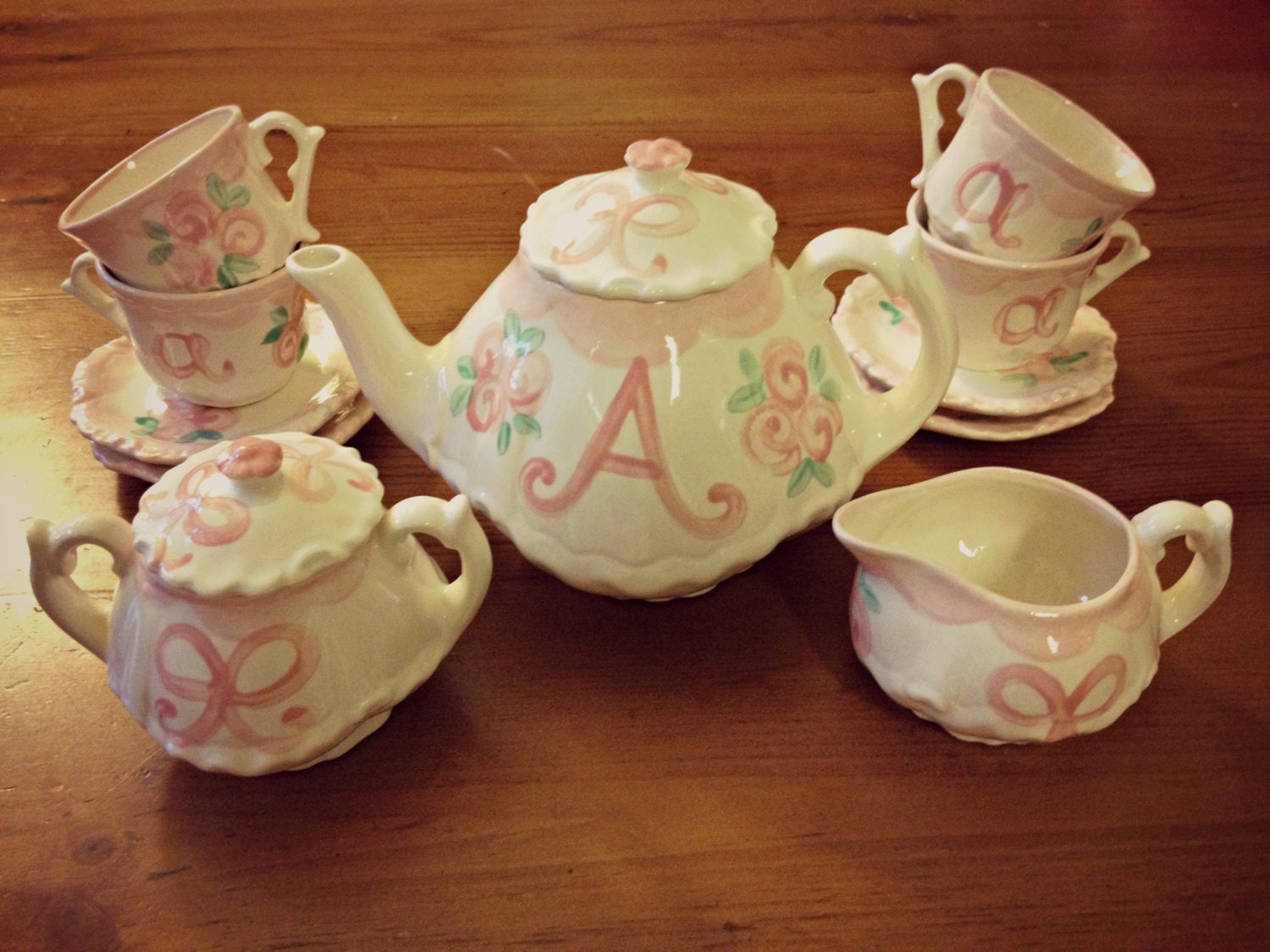 personalized tea party set