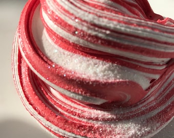 SLIME Classic Marbled Candy Cane Scented Butter Slime. Smells just like a candy cane!