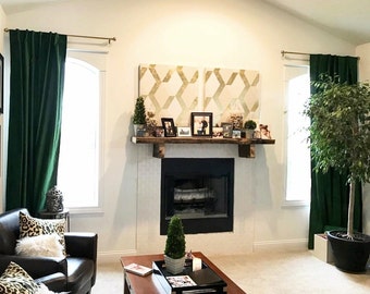 Luxury Velvet Curtains, Emerald Green Velvet, Green Velvet Window Treatments-Drape-Velvet Window Treatments-Curtains