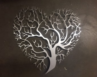 Tree Heart Metal Wall Art - Tree Metal Wall Art - Unique Wall Decor - Tree Art - Metal Art - Metal Wall Decor - Wall Art - Tree of Life