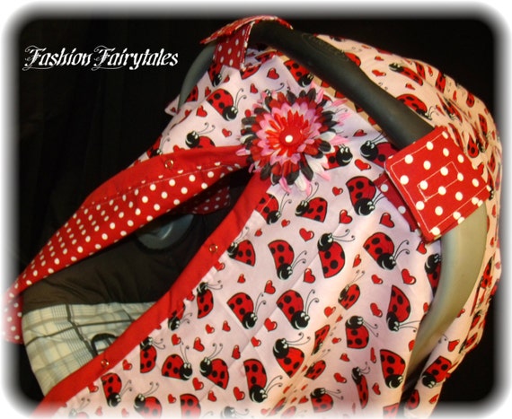 Car seat Canopy Cover Ladybug FREE SHIPPING Code Car seat Canopy Cover Ladybug FREE SHIPPING Code
