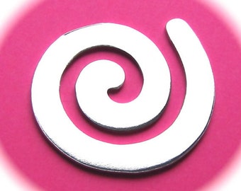 5 - Swirls Polished 1-3/4 Inch 14 Gauge Food Safe Aluminum