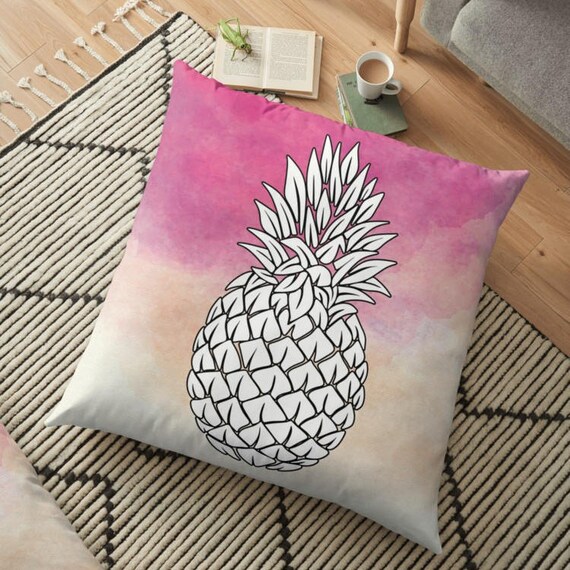 Pineapple Throw Pillow Pineapple Pillow Decorative Pillow